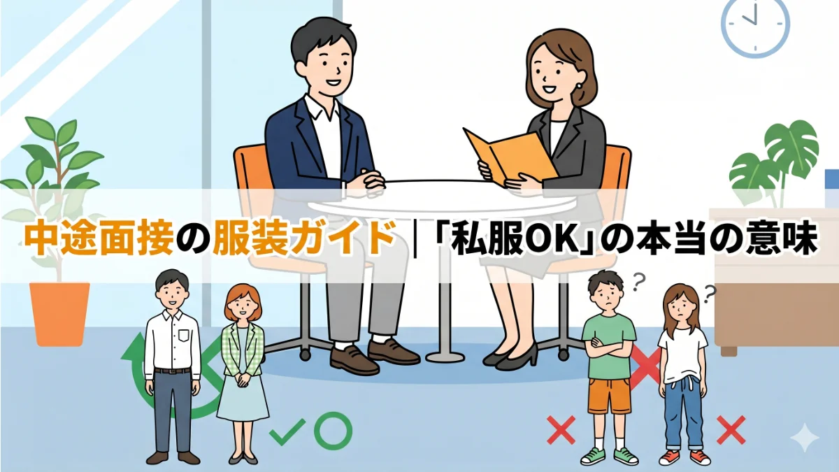 中途採用の服装